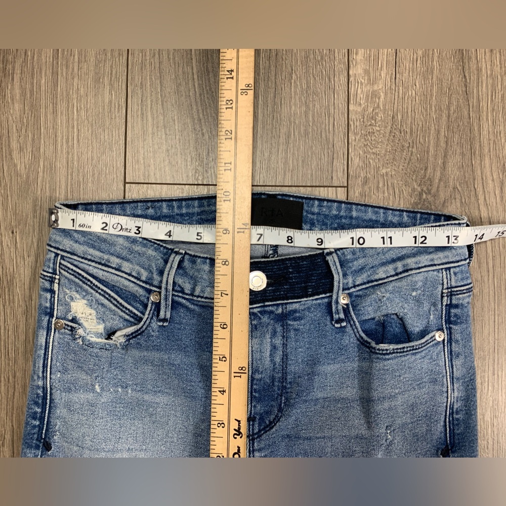 RtA Road To‎ Awe jeans Distressed Skinny Jeans Sz 26 - Picture 2 of 9